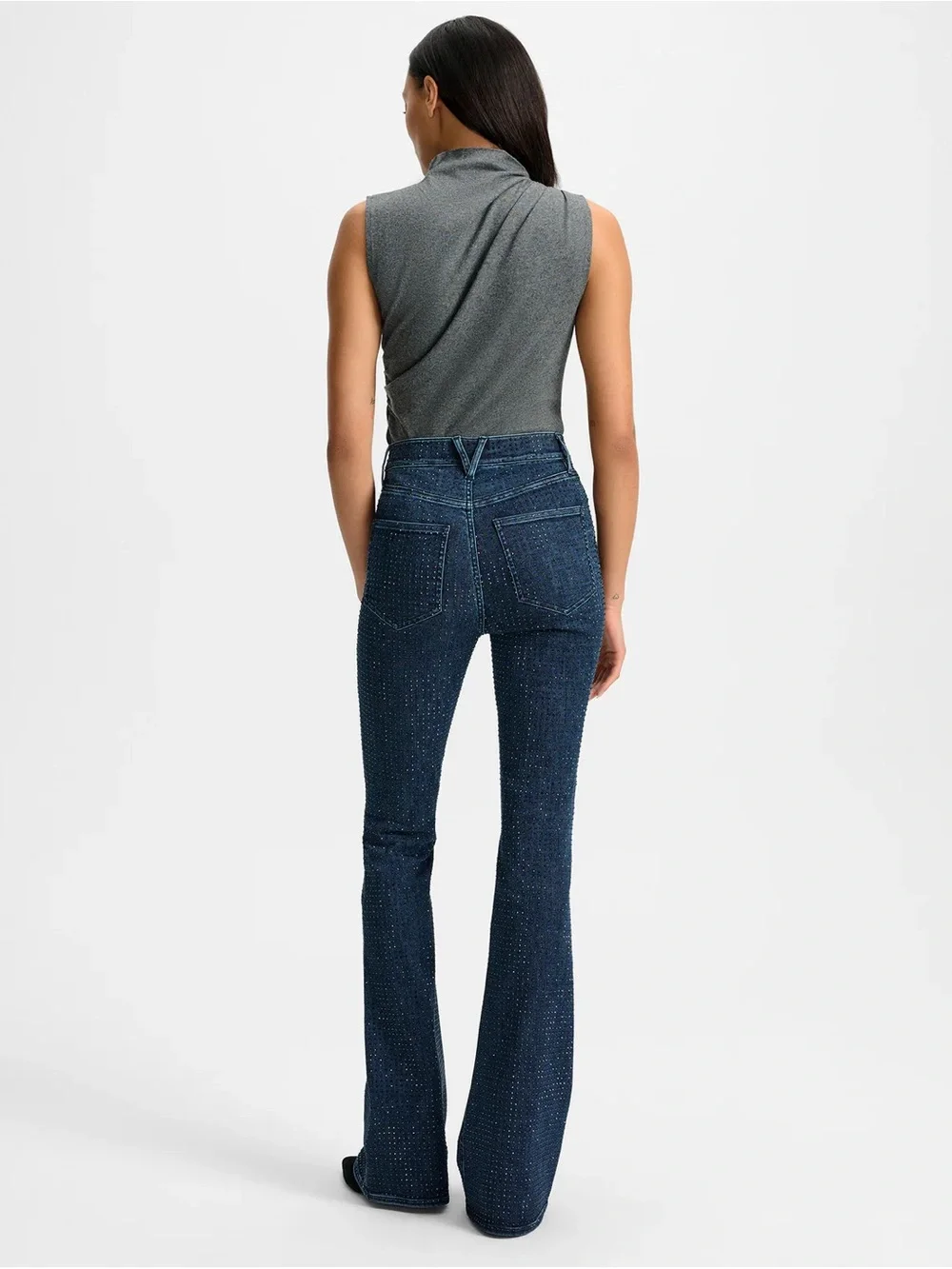 Beverly Rhinestone Skinny-Flare Jean - Picture 6 of 15